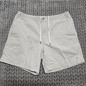 Mens Polo Ralph Lauren Stretch Classic Fit Beige Khaki Shorts 6" Drawstring sz S